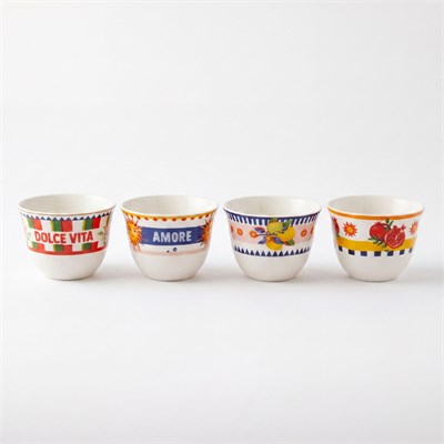Baci Milano Dolce Vita 6’lı Arabic Cup 6 cm Porselen