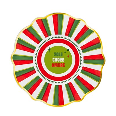 Baci Milano Dolce Vita 6lı Amore Pasta Tabağı 21 cm Porselen
