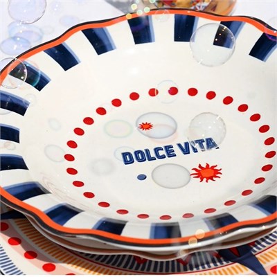Baci Milano Dolce Vita 6lı Çukur Tabak 23 cm Porselen
