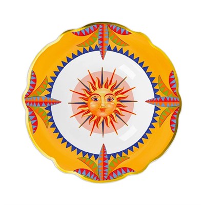 Baci Milano Dolce Vita 6lı Sun Çukur Tabak 23 cm Porselen