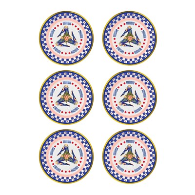 Baci Milano Dolce Vita 6lı Trinacria Ekmek Tabağı 16 cm Porselen