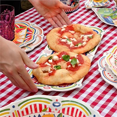 Baci Milano Dolce Vita Dikdörtgen Tepsi 45 cm, Melamin