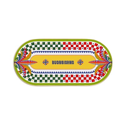 Baci Milano Dolce Vita Oval Tepsi 32 cm Porselen