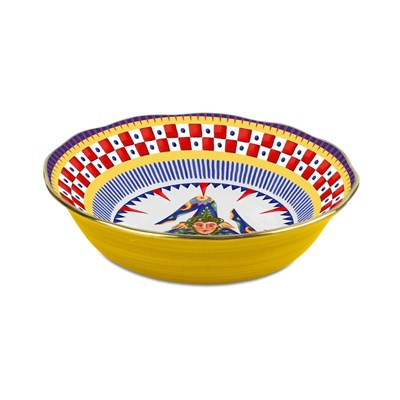 Baci Milano Dolce Vita Trinacria Meyve Kasesi 18 cm Porselen