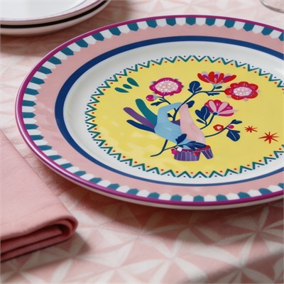 Baci Milano Mamma Mia 6lı El Desenli Servis Tabağı Seti 28 cm