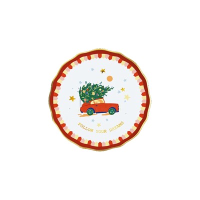 Baci Milano Mamma Mia Araba Desenli Pasta Tabağı