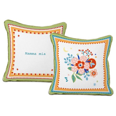 Baci Milano Mamma Mia Flower Yastık Cotton 60x60 Cm
