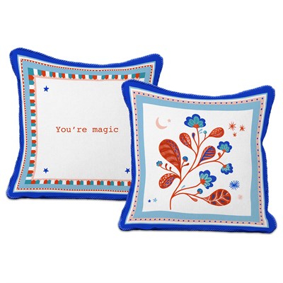 Baci Milano Mamma Mia Leaves Yastık Cotton 60x60 Cm