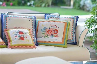 Baci Milano Mamma Mia Pomegranate Yastık Cotton 45x45 Cm