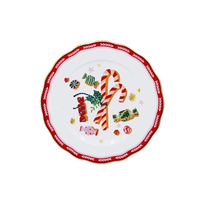 Baci Milano Mamma Mia Şeker Desenli Tatlı Tabağı 22 cm