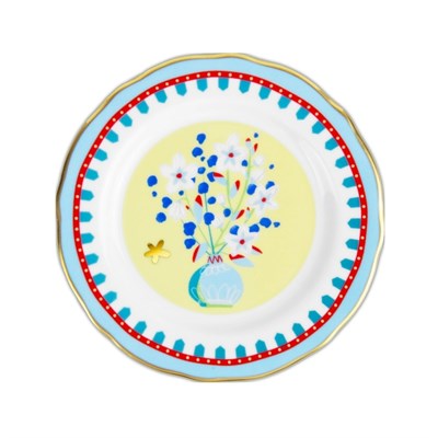 Baci Milano Mamma Mia Vazo Desenli Pasta Tabağı 16 cm