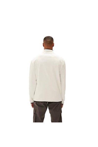 Backup Half-Zip Off-White Beyaz Yarım Fermuarlı Erkek Sweatshirt