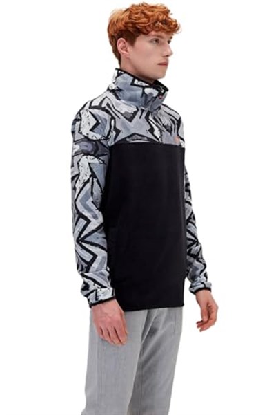 Bad Bear 21.02.21.007 Half-Zip Siyah Erkek Sweatshirt