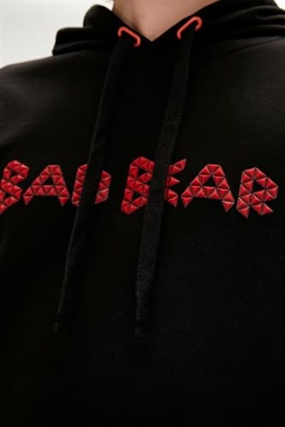 Bad Bear 3D Bad Hoodie Kapüşonlu Sweatshirt, 23.02.12.001-C01