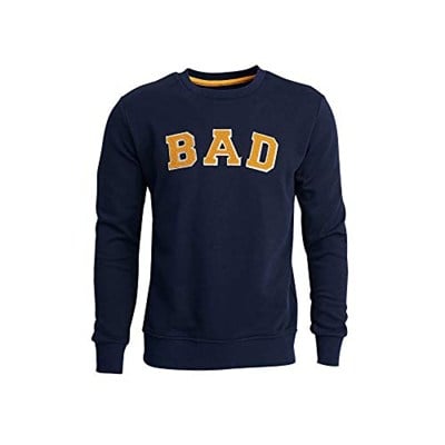 Bad Bear Bisiklet Yaka Uzun Kollu Nakışlı Lacivert Erkek Sweatshirt 2XL