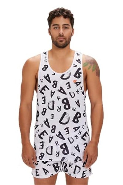 Bad Bear BLING TANK-TOP BEYAZ Erkek Atlet BEYAZ M