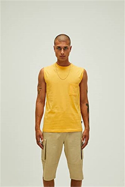 Bad Bear Erkek Hardal Atlet Trıbe Tank-Top