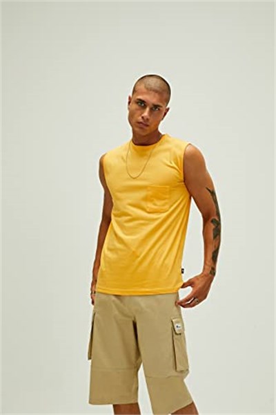 Bad Bear Erkek Hardal Atlet Trıbe Tank-Top
