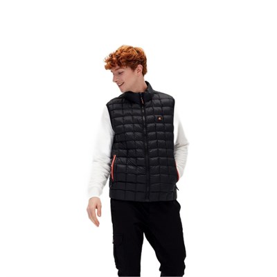 Bad Bear Erkek Siyah Ekose Detaylı Mıner Vest Yelek