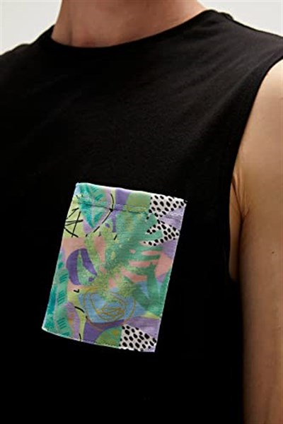Bad Bear Monstera Tank-Top Baskılı Erkek Atlet, 91-230123004-2