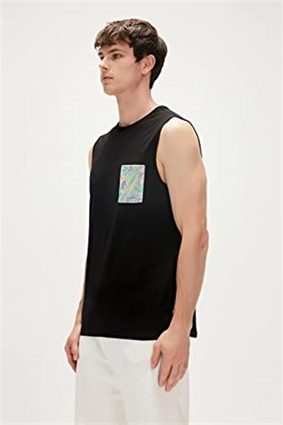 Bad Bear Monstera Tank-Top Baskılı Erkek Atlet, 91-230123004-2