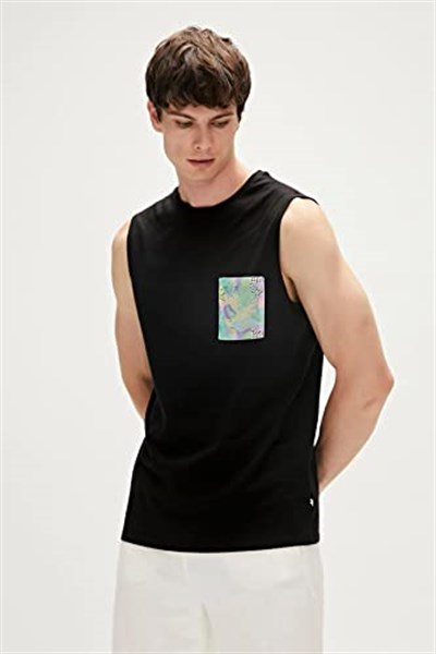 Bad Bear Monstera Tank-Top Baskılı Erkek Atlet, 91-230123004-2