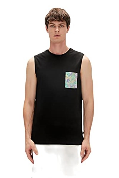 Bad Bear Monstera Tank-Top Baskılı Erkek Atlet, 91-230123004-2