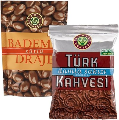 Bademli Draje Ve Damla Sakızlı Türk Kahvesi