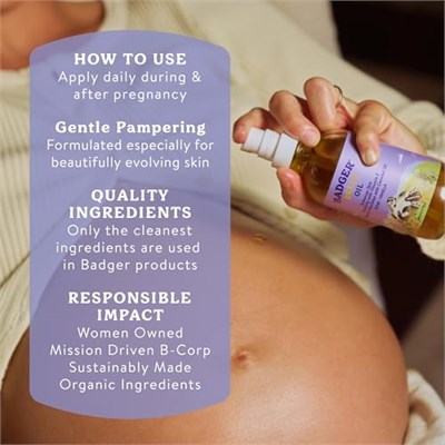 Badger Organik Karın Çevresi Nemlendirici Çatlak Yağı 118 ml
