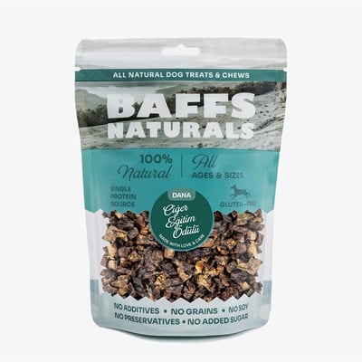 Baffs Naturals Dana Mini Ciğer 100% Doğal Köpek Ödül Maması 100 gr (100 Gr x 1 Adet)