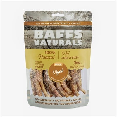 Baffs Naturals Tavuk Ayak%100 Doğal Köpek Ödül Maması 100 gr