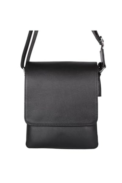 Bagacar Legend Leather 4262 Siyah Erkek Postacı Çapraz Hakiki Deri Çanta