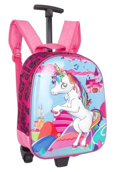 Bagacar Mn Unicorn Tekerlekli Kız Çocuk Sırt Çantası