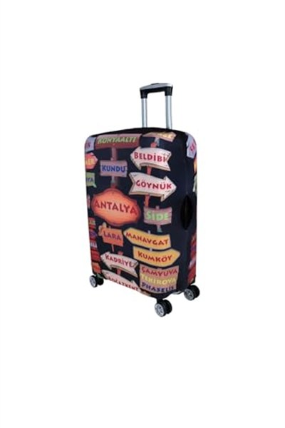 Bagacar Şehirler2 Büyük Boy Valiz Için Valiz Kılıfı