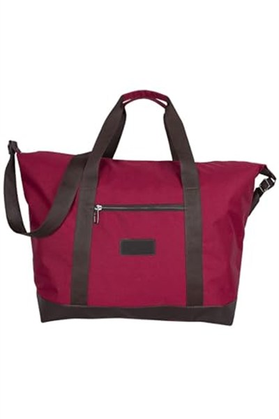 Bagacar Unisex Bordo Omuz Askılı Spor Seyahat Ve Plaj Çantası