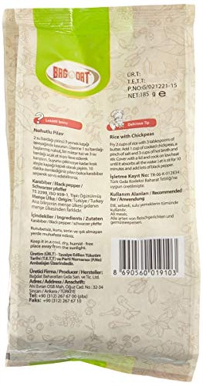 Bağdat Karabiber 185Gr Eko