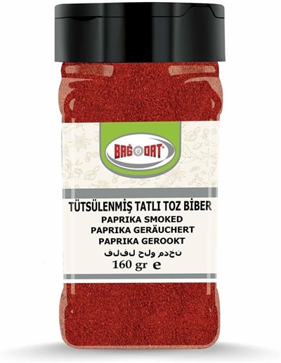 Bağdat Tütsülenmiş Tatlı Kırmızı Toz Biber 160 Gr.