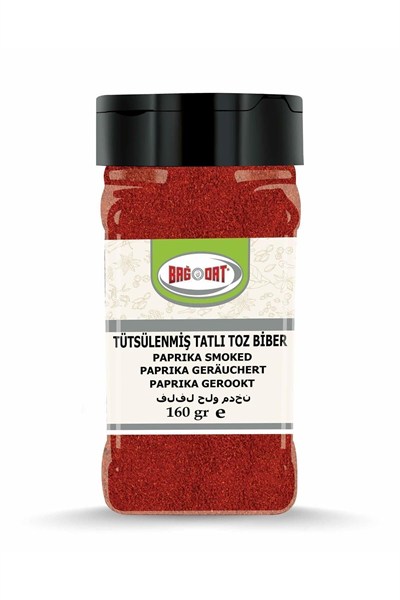 Bağdat Tütsülenmiş Tatlı Kırmızı Toz Biber 160 Gr.