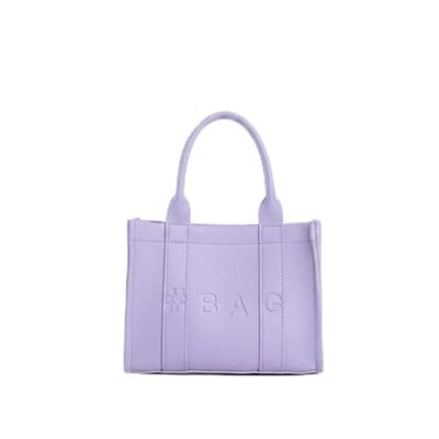 Baghashtag Lila Deri Mini Tote Çanta