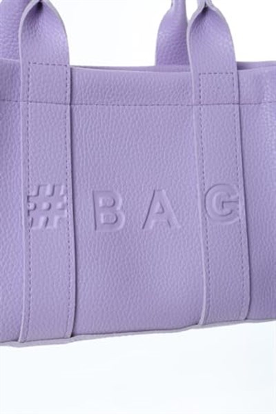Baghashtag Lila Deri Mini Tote Çanta