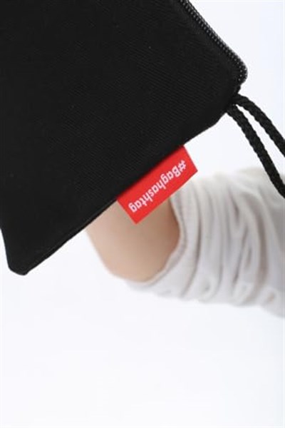 Baghashtag Siyah Clutch Bez Çanta