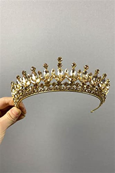 Bal Rengi Catherine Taşlı Kına Ve Gelin Tacı