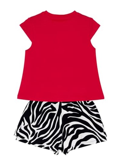 Balerin Zebra Kız Çocuk T-Shirt Şort Takım