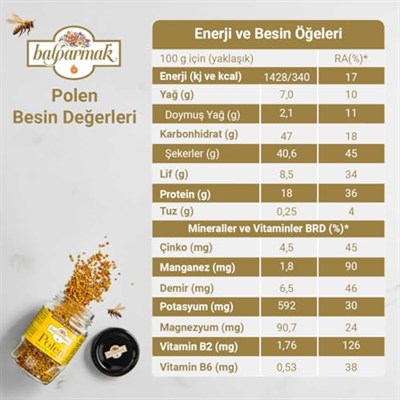 Balparmak Doğal Arı Poleni 100 g