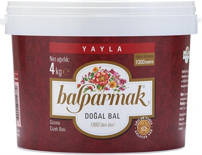 Balparmak Yayla Çiçek Balı 4 Kg Kova