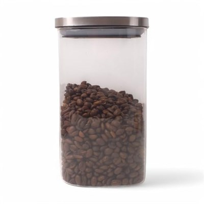 BALSA 1400ml Sızdırmaz Vakumlu Metal Kapaklı Borosilikat Cam Kavanoz – Hava Geçirmez & Dayanıklı Gıda Saklama Kabı (10cm x 21cm)