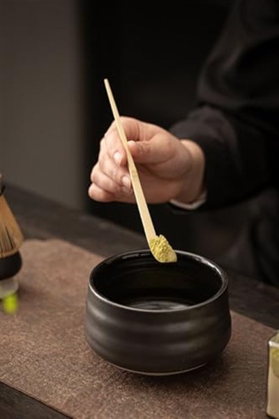 Bambu Matcha Çayı Karıştırıcı Fırça ve Kaşık Bamboo Whisk Köpürtücü cin552