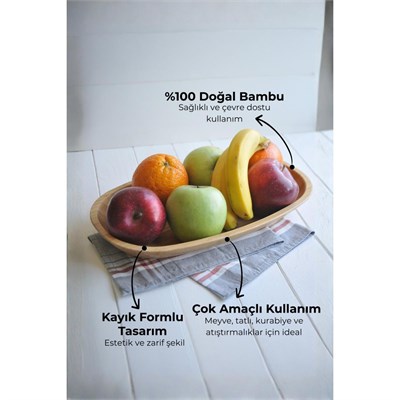 Bambum B2319 Caliente - 34 Cm Kayık Servis