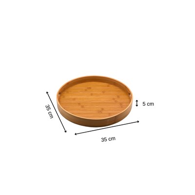 Bambum Carne 35 Cm Yuvarlak Tepsi