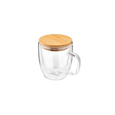 Bambum Chado Çift Cidarlı Cam Çay Bardağı 300ml